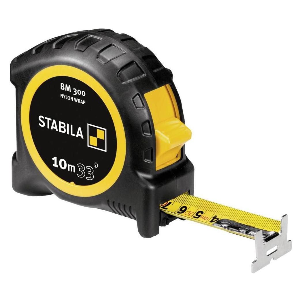Stabila Taschenbandmass BM 300, cm/inch-Skala (10 m) (19842)