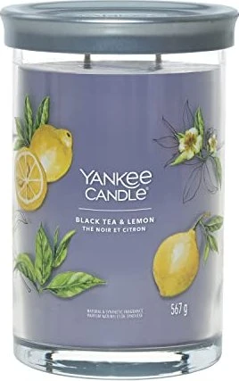 YANKEE CANDLE Signature Glas 2 Dochte Black Tea & Lemon 567 g