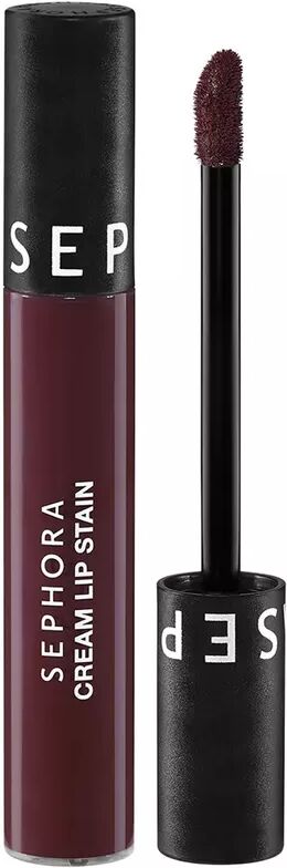 SEPHORA - Cream Lip Stain - Samtiger kussechter Lippenstift - Flüssiger matter Lippenstift, 5 ml,  Plum Madness