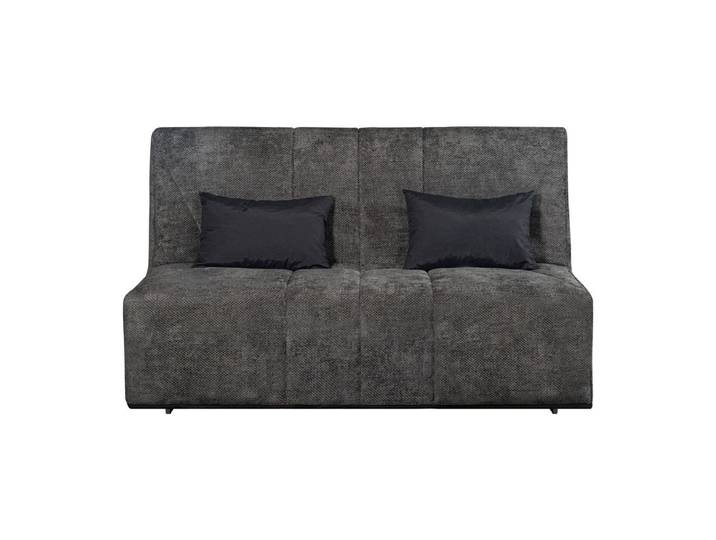 Banquette-lit BZ DOUCEUR tissu chenillé anthracite