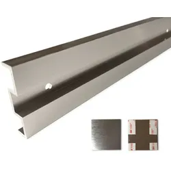 GRIFFWERK Abstand-Set 120 2000 mm-18,5er Distanzprofil Edelstahl-Optik matt