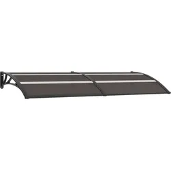 vidaXL Vordach Schwarz 240x75 cm PC