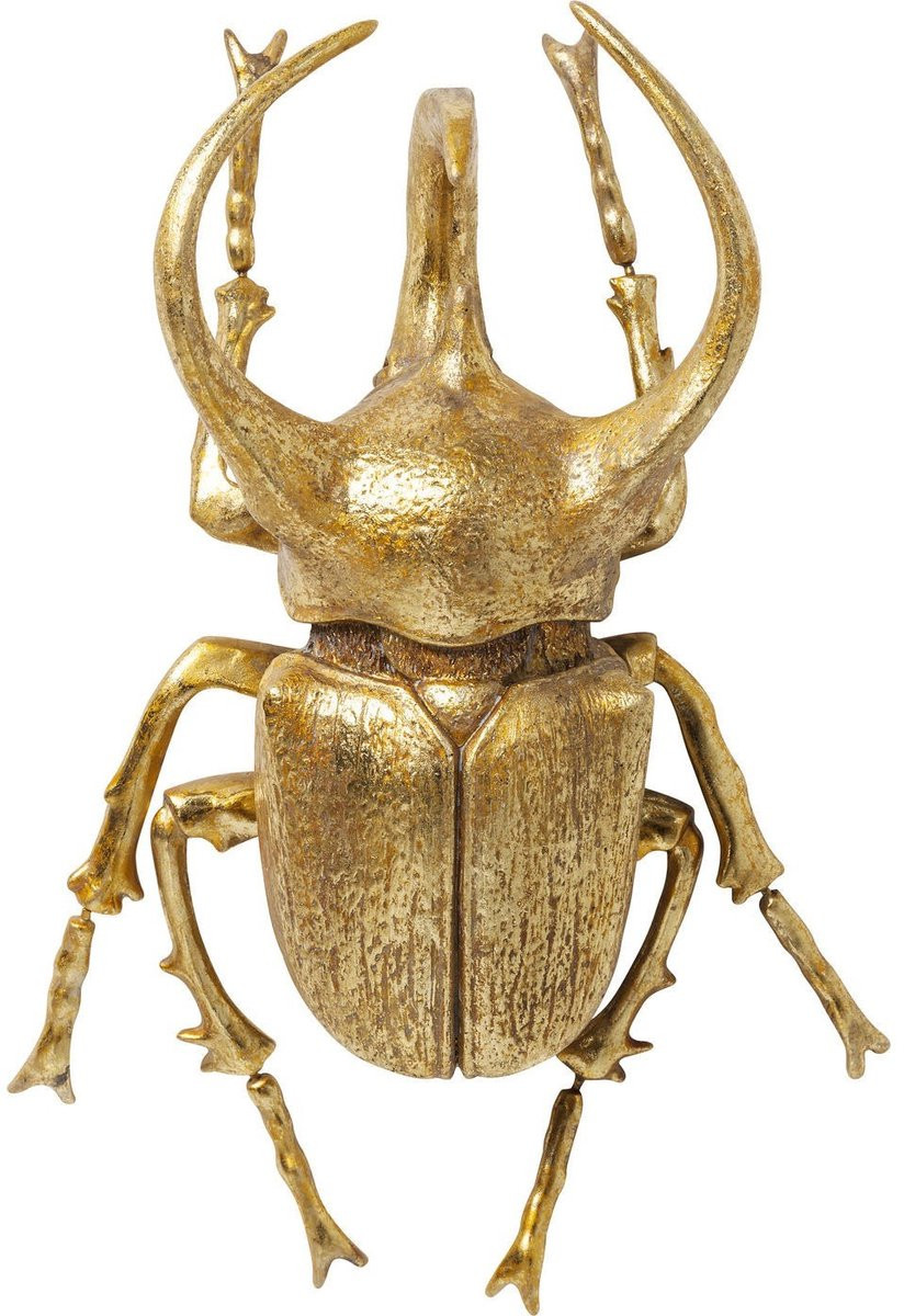 Kare Design Wanddecoratie Atlas Beetle Gold