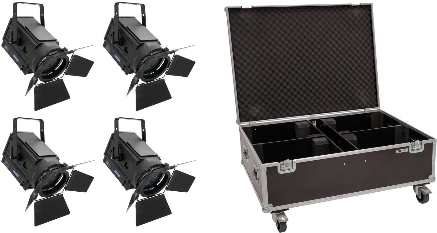 EuroLite Set 4x Led Tha-150f + Case