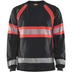 Blakläder, Arbeitsoberteil, T-Shirt langarm und hoher Sichtbarkeit (XS)