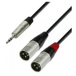Audiokabel Mini-Klinke auf 2xXLR