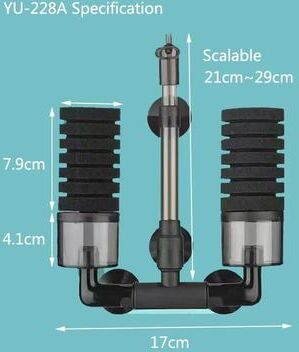 Inspired Finds Aquarium Sponge Filter With Air Pump Bio Filter For Clean & Healthy Fish Tanks yu 228a Filter