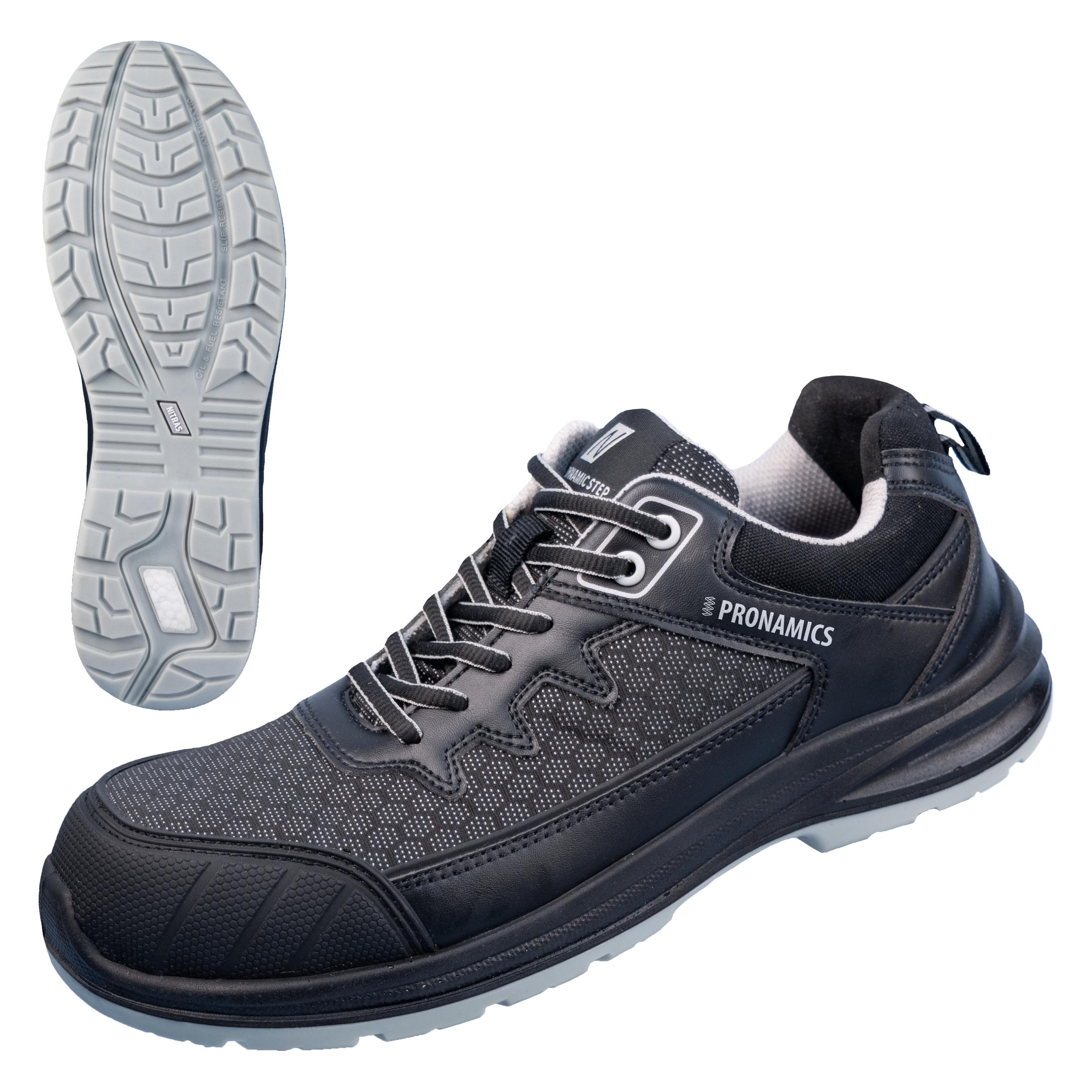 Nitras DYNAMIC STEP, Sicherheitshalbschuhe, S3S, strapazierfähiges Textil, widerstandsfähige PU / TP (47) (7430-47)