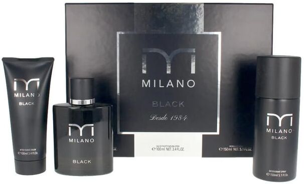 Milano Black EDT 100 ml + After Shave + Desodorizante Lote