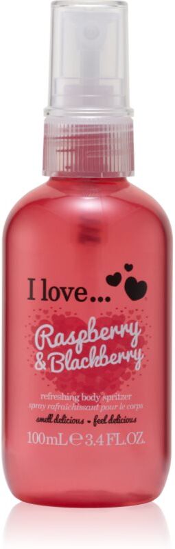 I Love Raspberry & Blackberry spray rafraîchissant corps pour femme 100 ml