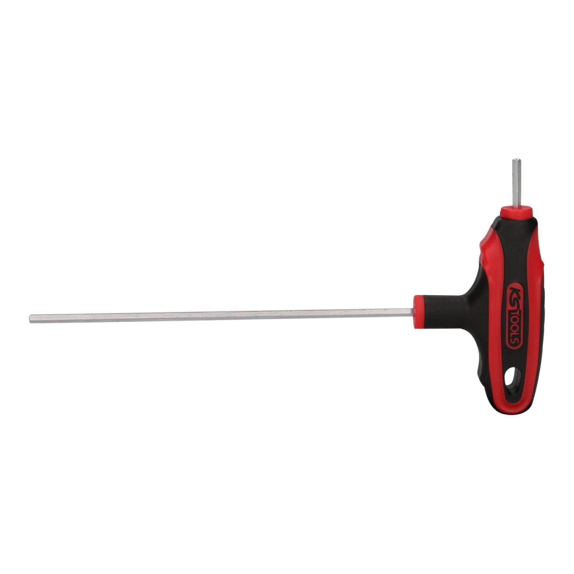 KS Tools ERGOTORQUEplus T-Griff-Innensechskant-Schlüssel, 3 mm mit zwei Klingen (151.2688)