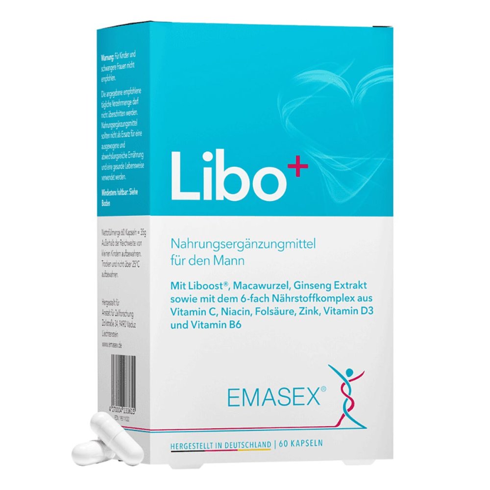 adequapharm GmbH Emasex Libo+ Komplex Kapseln für den Mann 19511022