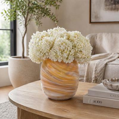Sagebrook Home Garbo Glass Vase for Elegant Home Decor and Stylish Living