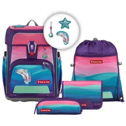 Step by Step CLOUD OCEAN Schulranzen-Set "Dolphin Lana", 5-teilig