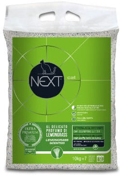 Next Cat Lettiera Extra Clumping Lemongrass 10KG