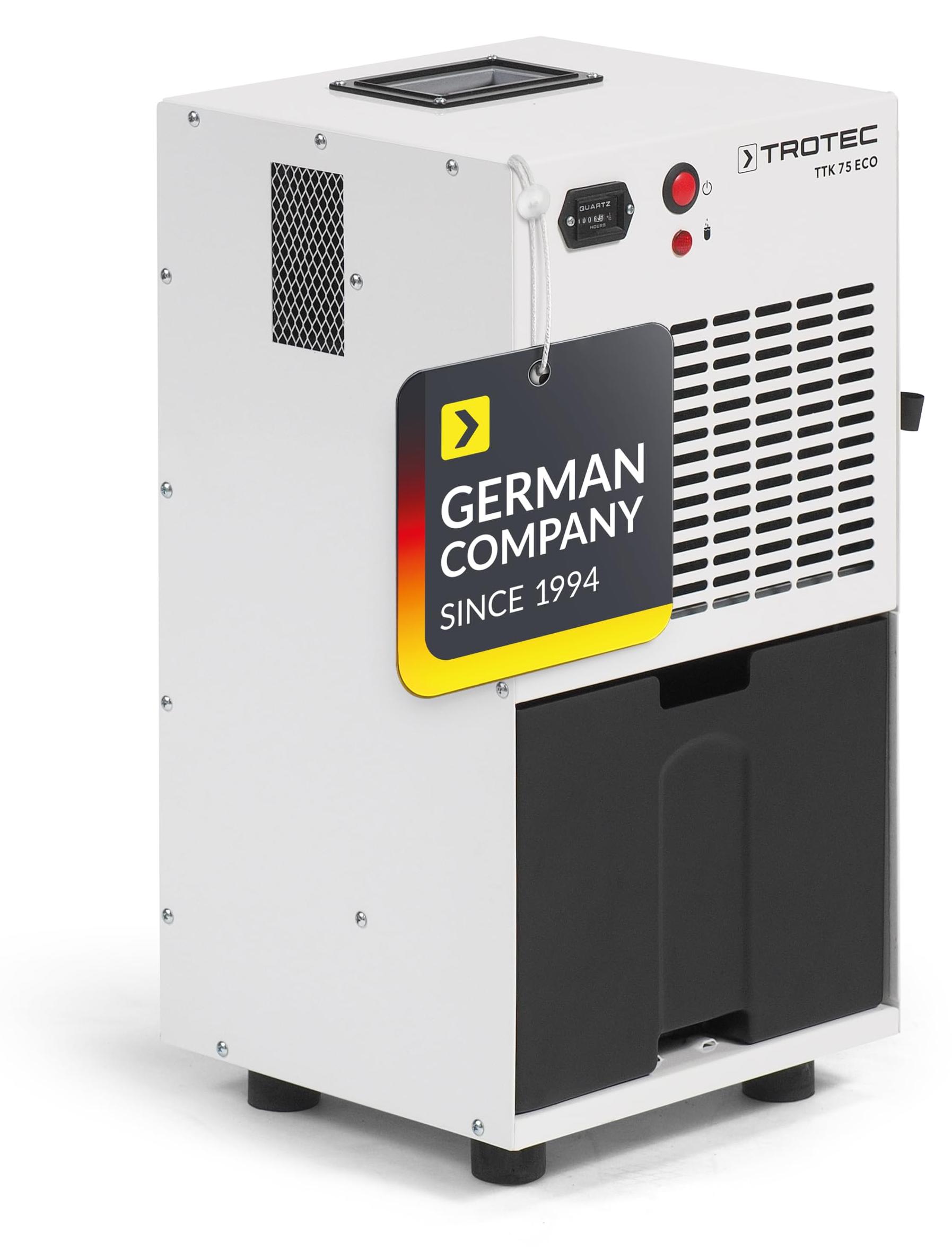 Bautrockner - Entfeuchtungsleistung: 21 Liter pro 24 Stunden - für Räume bis 45 m² - Professionell - Mobil