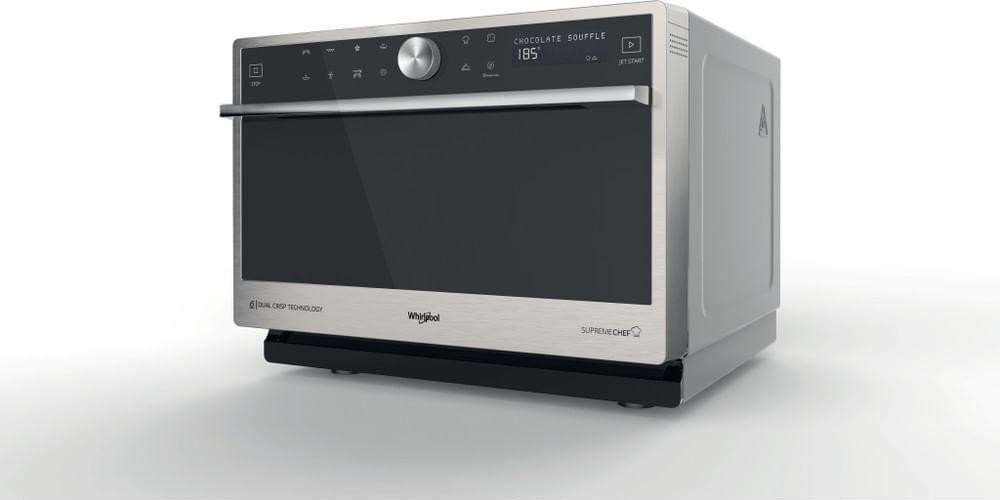 Whirlpool Supreme Chef MWSC 9133 SX Combimagnetron met LCD-display, 33 liter, 1000 watt, RVS
