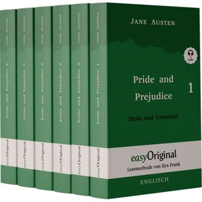 Pride and Prejudice / Stolz und Vorurteil - 6 Teile Softcover - (Buch +MP3 Audio-CD) - Lesemethode von Ilya Frank - Zweisprachige Ausgabe