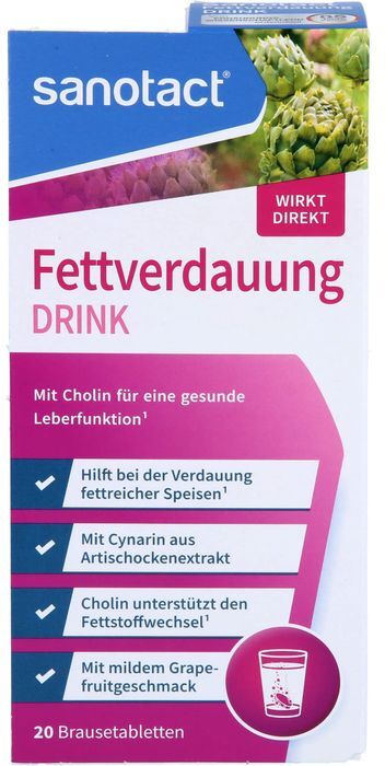 sanotact GmbH SANOTACT Fettverdauung Drink Brausetabletten 20 St. (84 g)