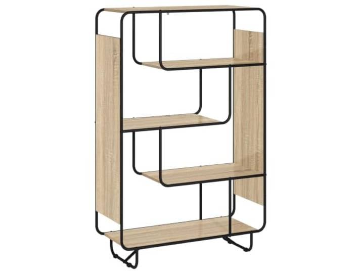 HFXHIJXQ Highboard Sonoma-Eiche 93,5x37,5x144 cm Küchenregal 5 Etagen Offenes Standregal mit 5 Ebenen für Küche, Wohnzimmer oder Flur. Der Gestellrahmen aus Stahl sorgt für Stabilität.