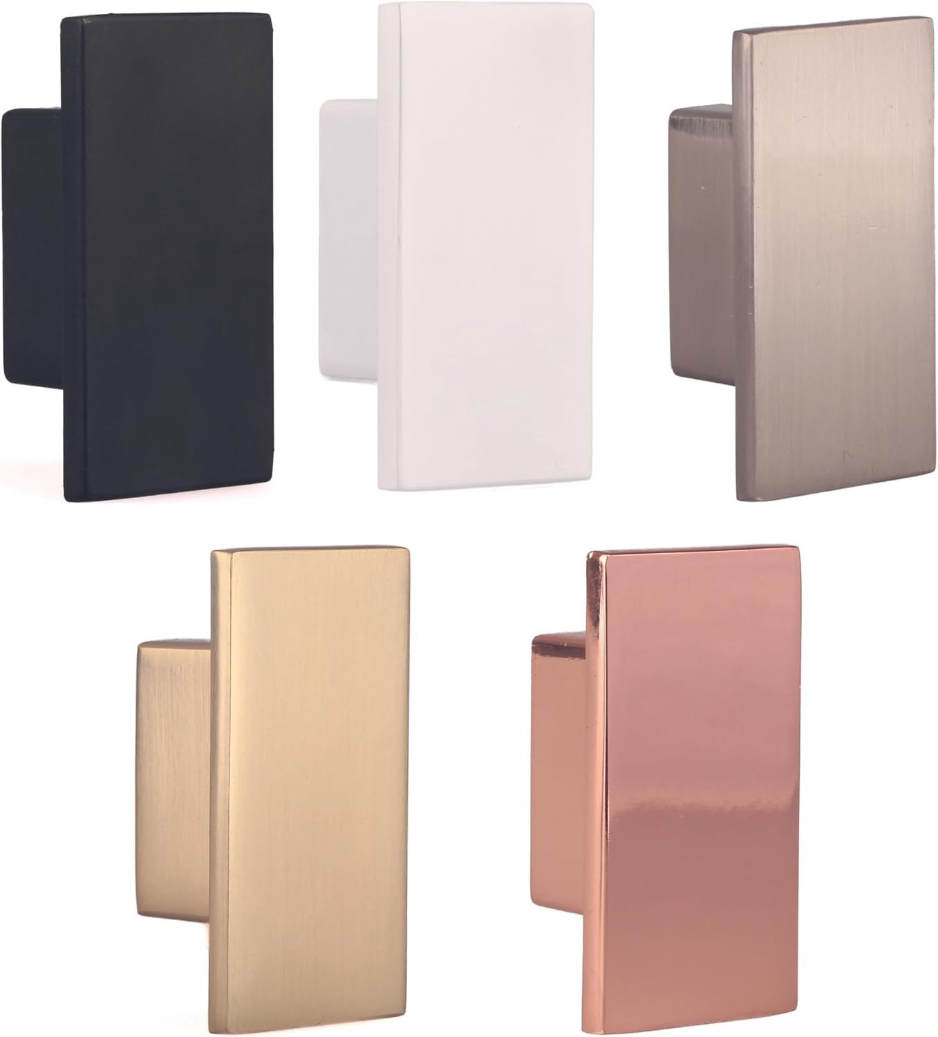 Vemera Meubelgrepen rechthoekig - 2 stuks - Goud (geborsteld)