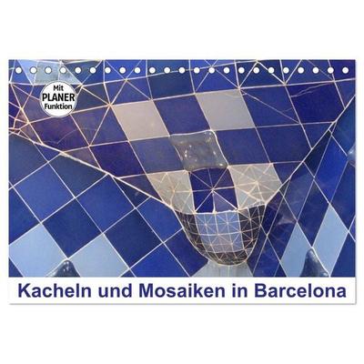 Kacheln und Mosaiken in Barcelona (Tischkalender 2027 DIN A5 quer), CALVENDO Monatskalender