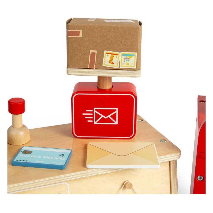 Bigjigs Holz-Postamt-Spielset, 19-teilig. (BJ37061)