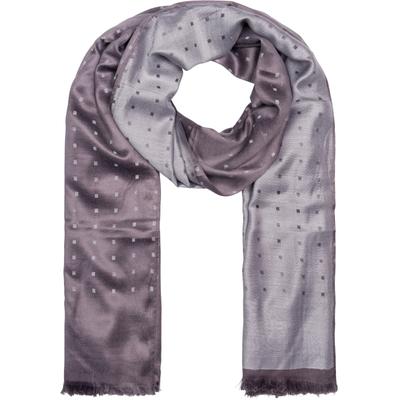 Schal STYLEBREAKER "Edler Schal mit Quadratischem Muster", Herren, grau (taupe, grau), Obermaterial: 100% Viskose CV., Modisch, Modetücher Schal