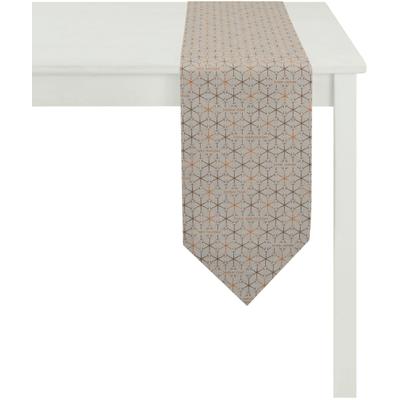 Tischband APELT "3008 Christmas Elegance, Weihnachtsdeko, Weihnachten", braun (braun, goldfarben), B:24cm L:175cm, Polyester, Tischdecken