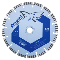 WEMAG Diamanttrennscheibe TURBO UNI 125x22,23mm 10 Segmente a 32x2,2x10mm