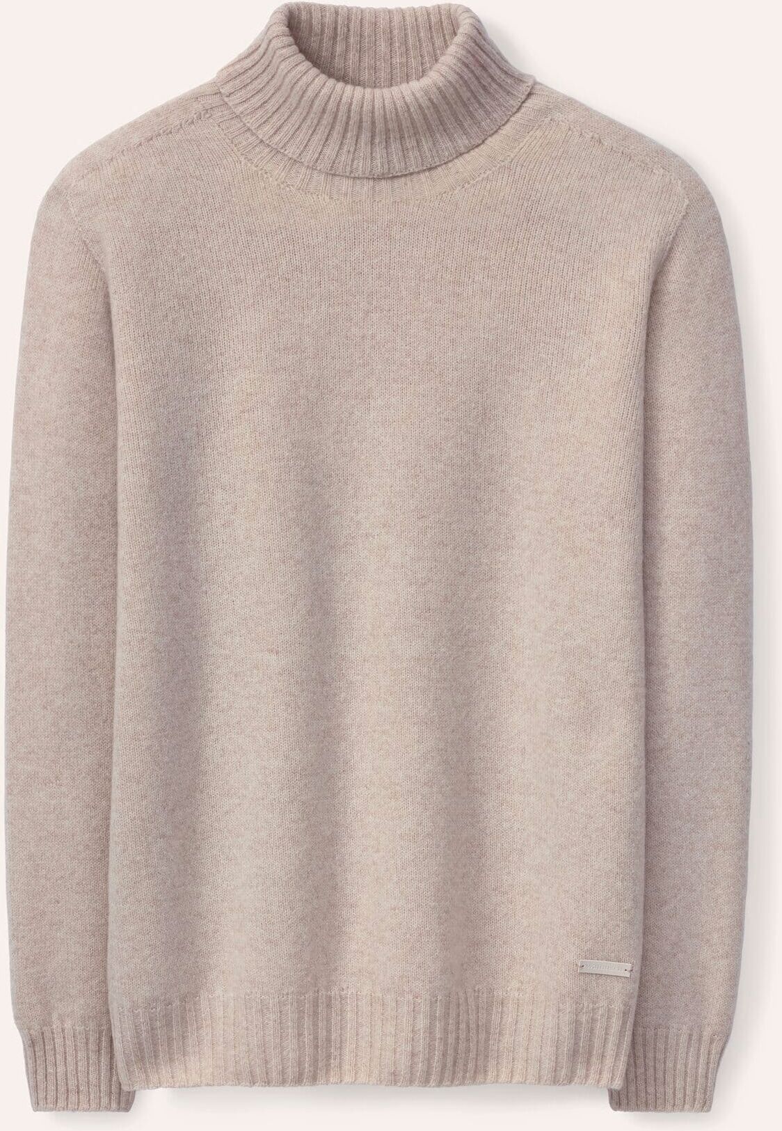 Walbusch Rollkragenpullover aus Lammwolle, noch offen: Größenlauf, Farbe Weiß, 48, 100% Lammwolle nahtlose Seamless Fertigung Herren