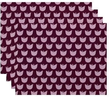 E by Design Floral Tulip Print Table Top Placemat (Set of 4)