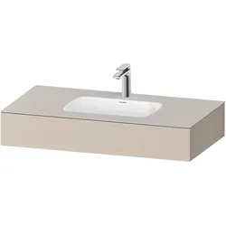 Duravit Collection One Einbauwaschtisch mit Konsole, 1000x550x170mm, QA4691091910000, Farbe: Taupe Matt