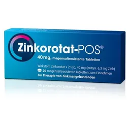 ZINKOROTAT POS magensaftresistente Tabletten 20 St