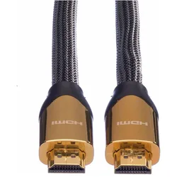 Roline HDMI (Typ A) — HDMI (Typ A) (1 m), Videokabel, Schwarz, Gold