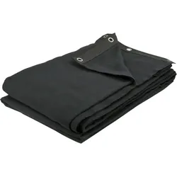 Showgear Backdrop Dekomolton 160 g/m2 Schwarz - 600 x 300 cm (B x L)