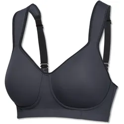 Schiesser Sport-BH Softcup Medium - Damen - Gr. 90D - anthrazit