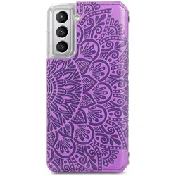 König Design Hülle Handy Schutz für Samsung Galaxy S21 Plus Case Cover Tasche Etuis Violett (Samsung Galaxy S21+), Smartphone Hülle, Violett