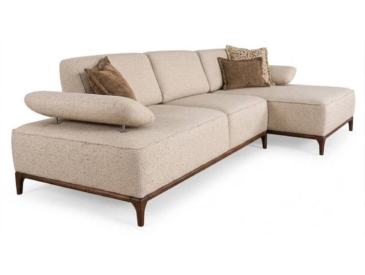 JVmoebel Wohnlandschaft Elegantes L-Form Ecksofa für gemütliches Wohnambiente, 3 Teile, Made in Europa