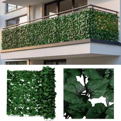 Balkonsichtschutz, Sichtschutz Windschutz Verkleidung für Balkon Terrasse Zaun ~ 300x100cm Blatt dunkel