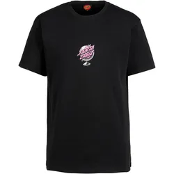 Santa Cruz Knibbs Cryptic World Centre T-Shirt Herren | Gr. S | schwarz - schwarz