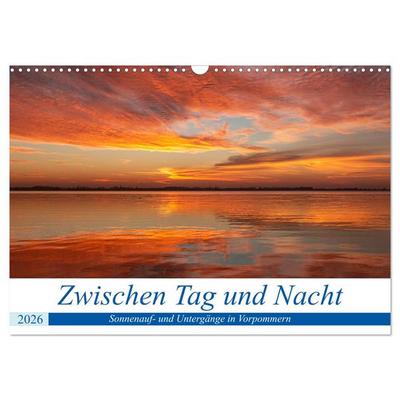 Vorpommern zwichen Tag und Nacht (Wandkalender 2026 DIN A3 quer), CALVENDO Monatskalender