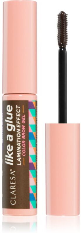 Claresa Like a Glue Lamination Effect long-lasting eyebrow gel shade 02 Brown 8 g