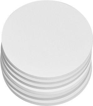 Moderationskarten, rund, ø 140 mm, weiß, 250 Stück
