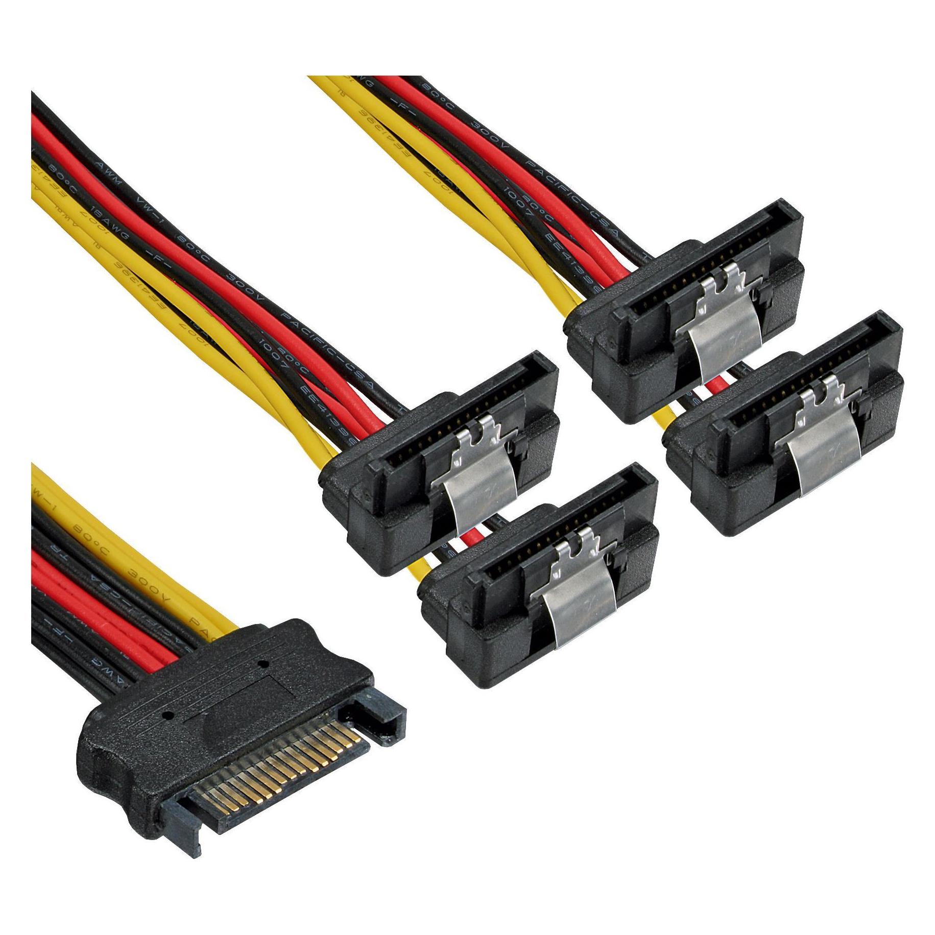 InLine SATA Strom-Y-Kabel (30 cm, SATA) (29683X)