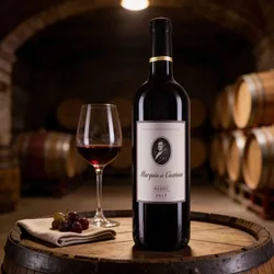 Chateau-Castera 2017 Marquis de Castera Grand Vin de Bordeaux  2017 Cabernet Sauvignon,Merlot Frankreich