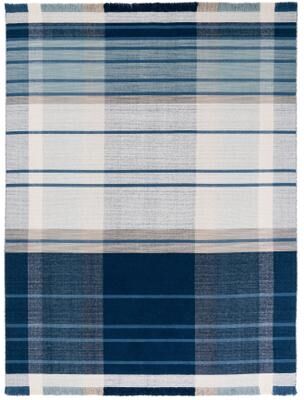 SAFAVIEH Striped Kilim Magna Wool Fringe Rug
