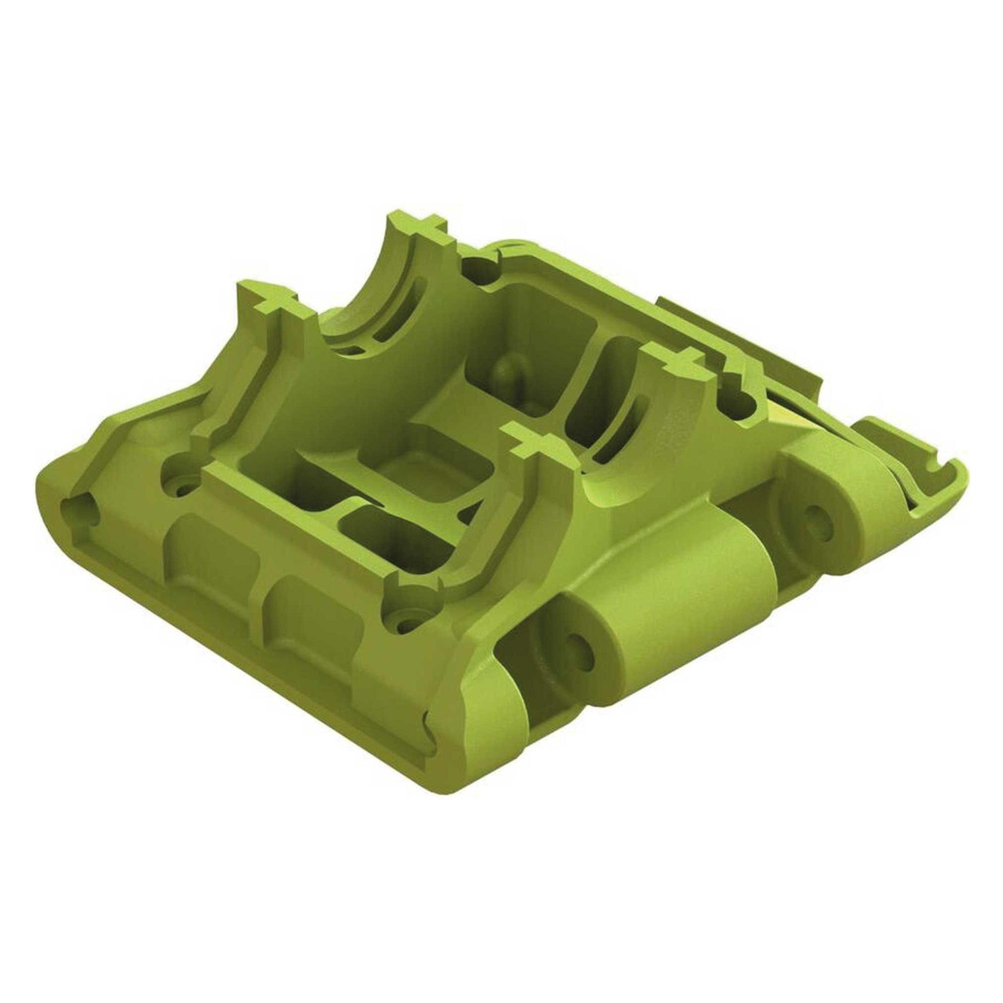 Arrma Rear Lower Skid/Gearbox Mount, Fluorescent Yellow (ARA320774)