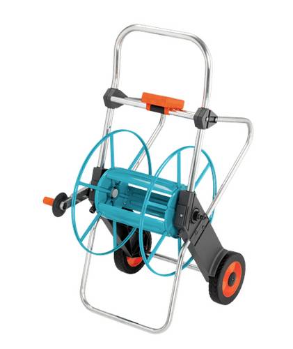 GARDENA 02674-20 Metall 100 Schlauchwagen 1 St. Grau, Türkis, Orange
