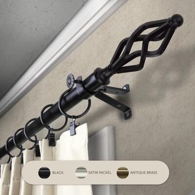 InStyleDesign Stretch Adjustable Curtain Rod 13/16 inch dia.